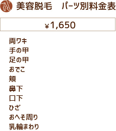 脱毛 料金